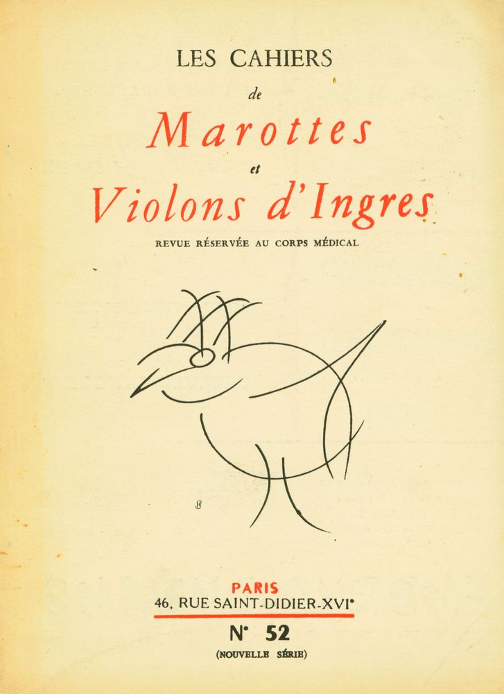 『LES CAHIERS de Marottes et Violons d'Ingres』 N° 52 (3e TRIMESTRE 1960) 1