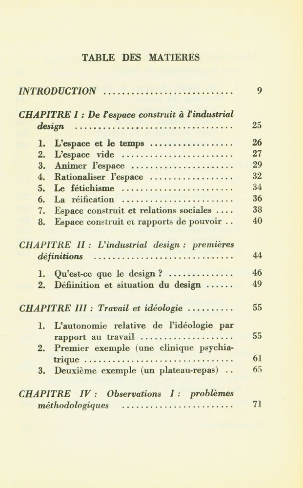『IDÉOLOGIE ET PRODUCTION le design』 2