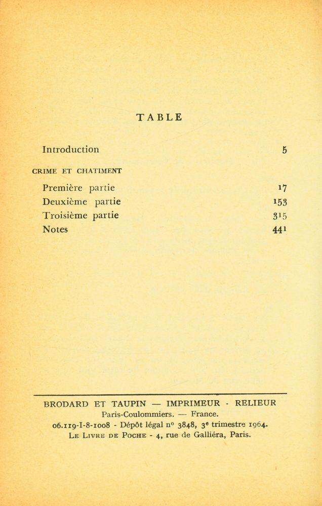 『Crime et châtiment』 2