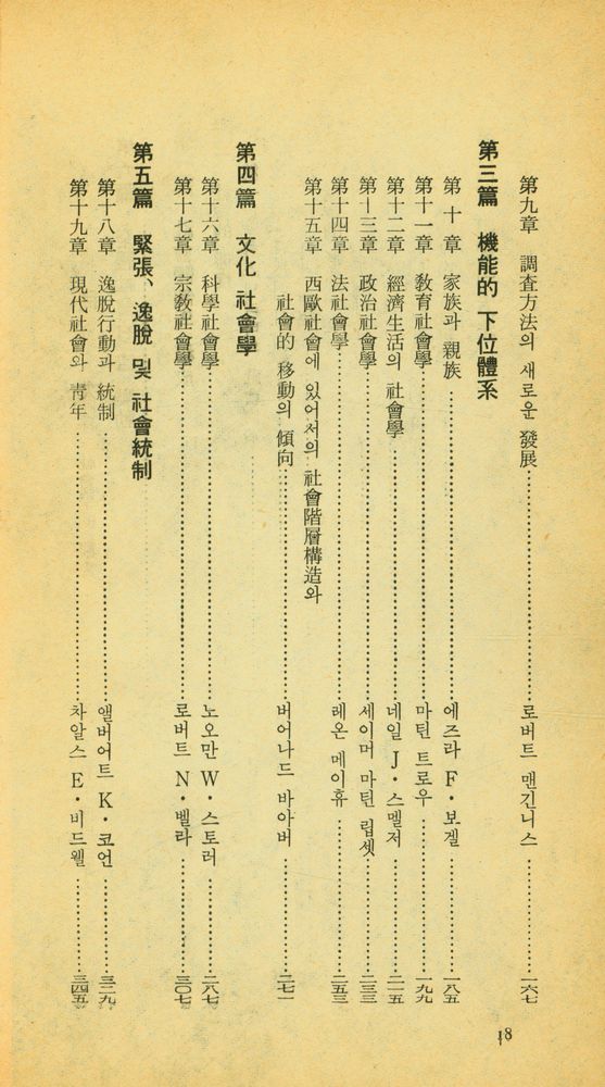 『知識과 社會 : 美國의 社會學(지식과 사회 : 미국의 사회학)』 3