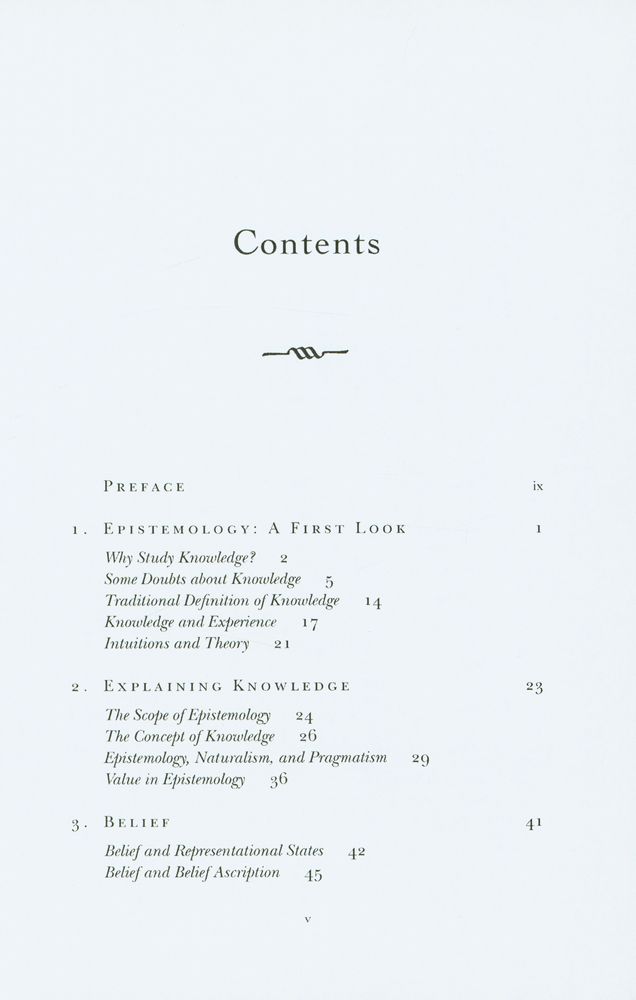 『The Theory of Knowledge : A Thematic Introduction』 2