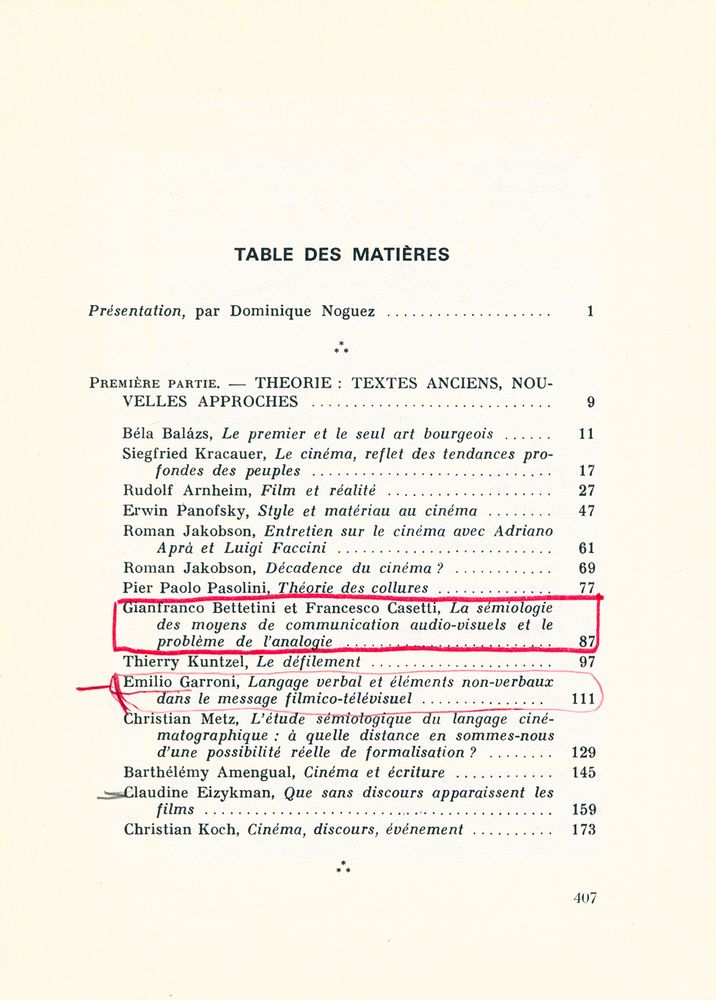 『CINÉMA : THÉORIE, LECTURES』 2