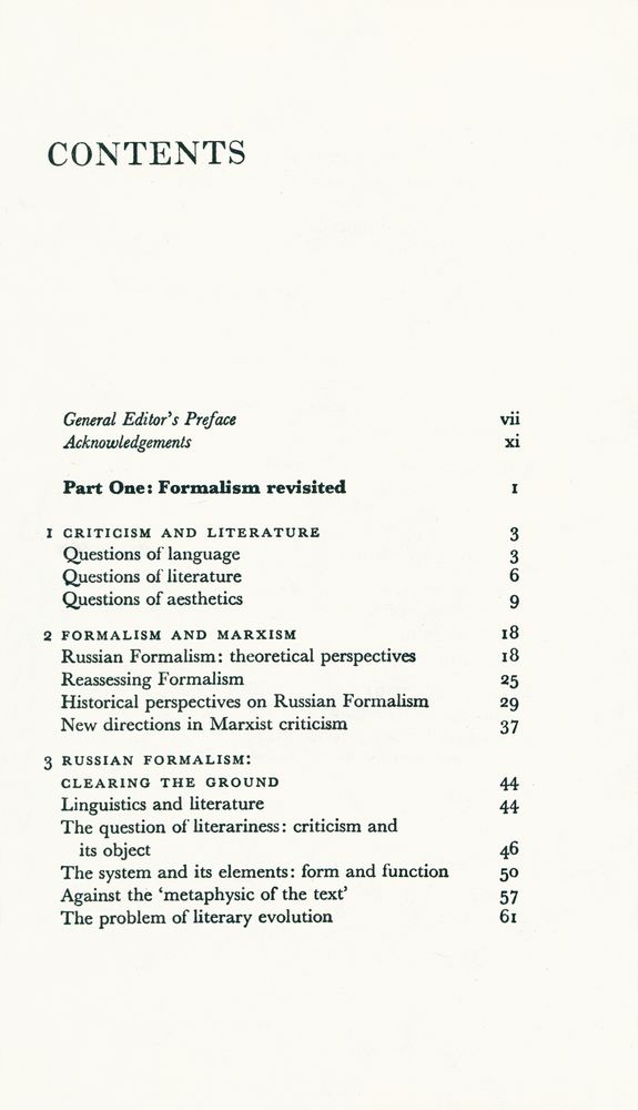 『FORMALISM AND MARXISM』 2