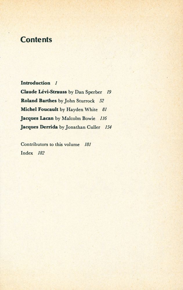 『Structuralism and Since :  From Lévi - Strauss to Derrida』 2