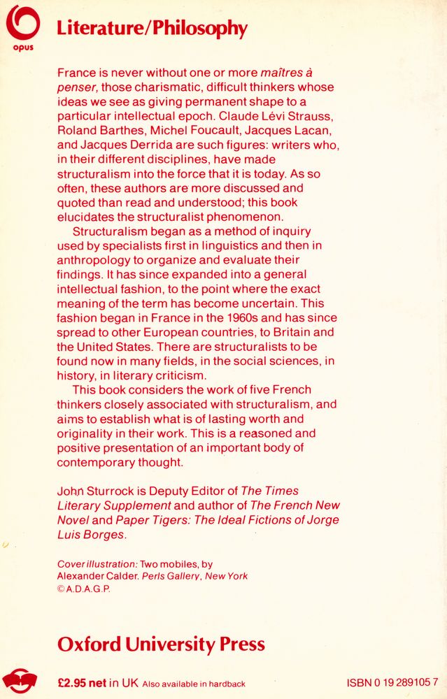 『Structuralism and Since :  From Lévi - Strauss to Derrida』 3