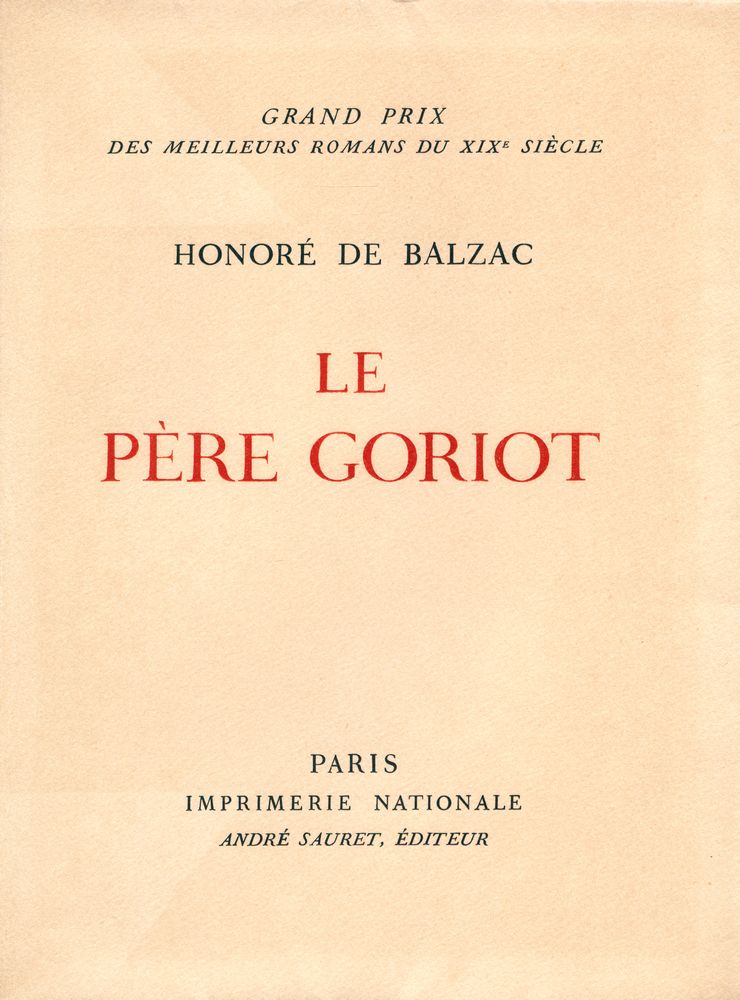 『LE PÈRE GORIOT』 1