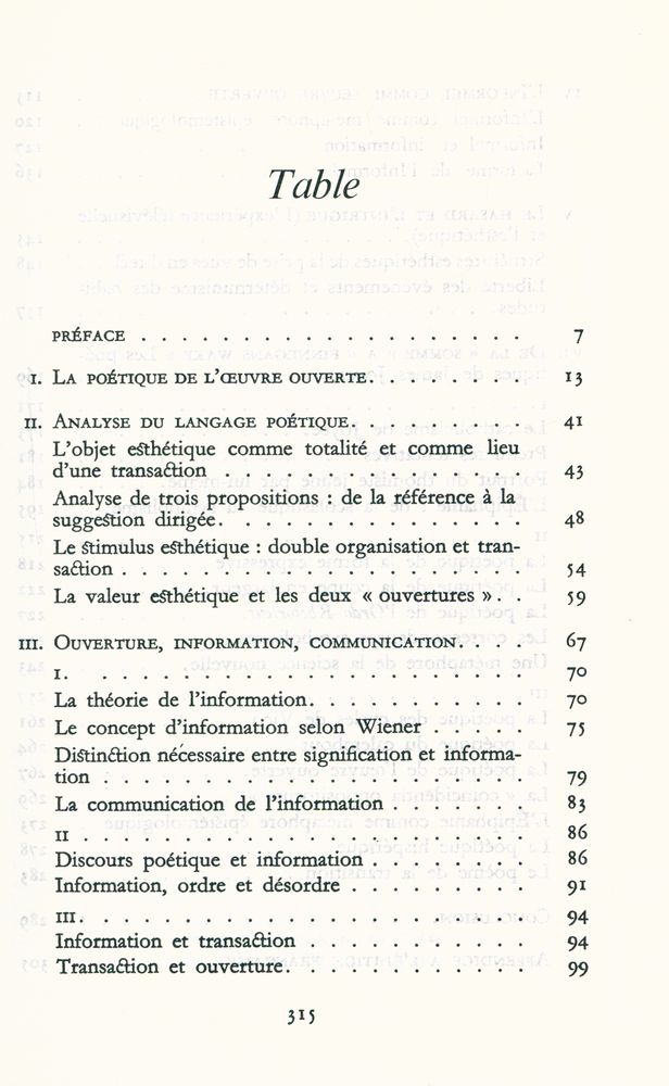 『L'œuvre ouverte』 2