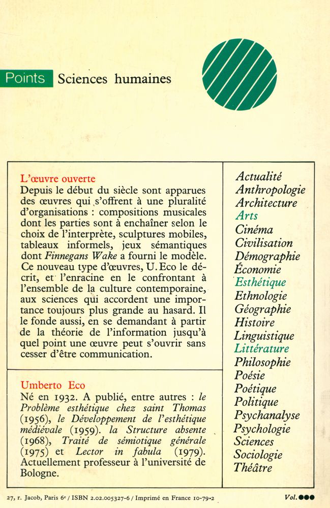 『L'œuvre ouverte』 4
