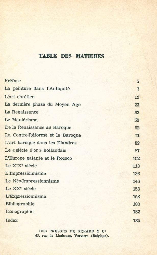 『Histoire de la Peinture européenne』 2
