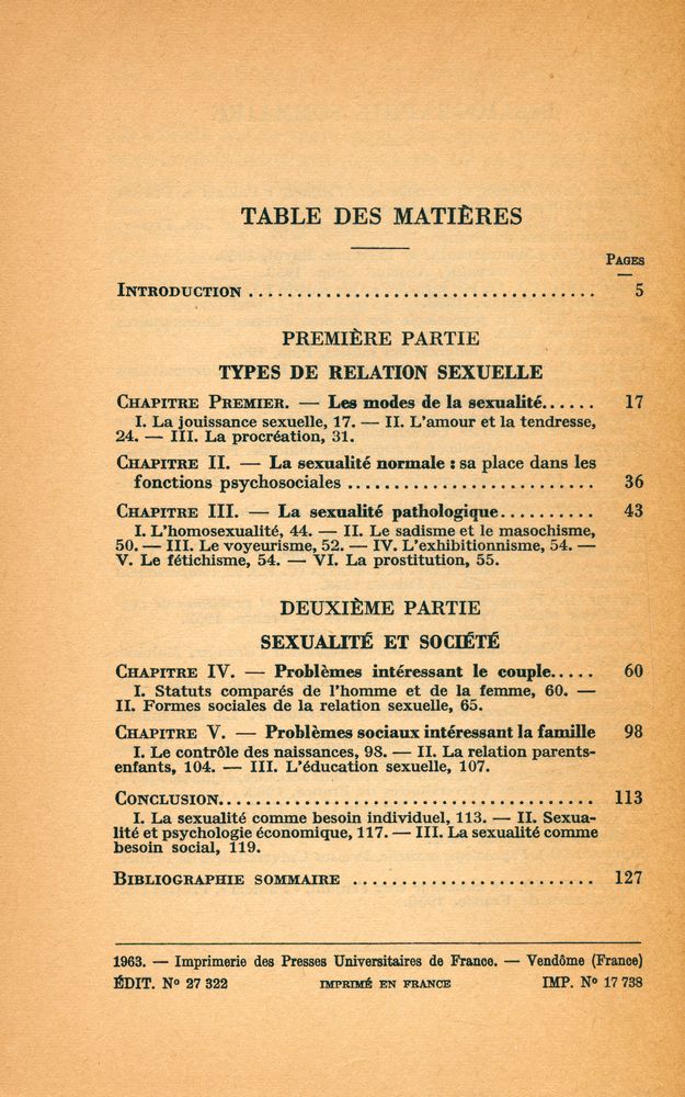 『SOCIOLOGIE DES RELATIONS SEXUELLES』 2