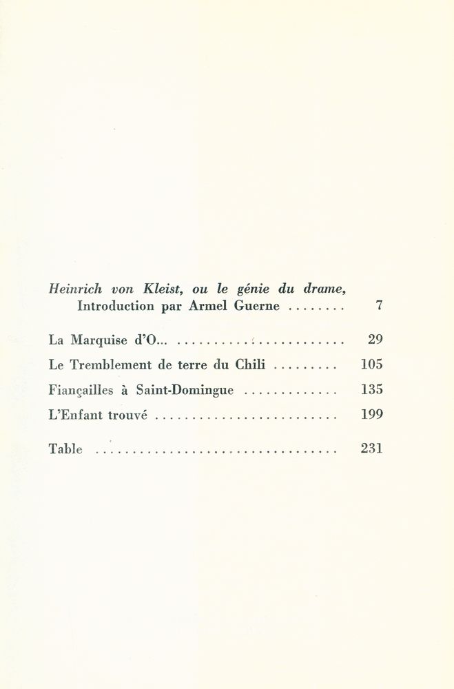 『La Marquise d'O... et autres nouvelles』 2