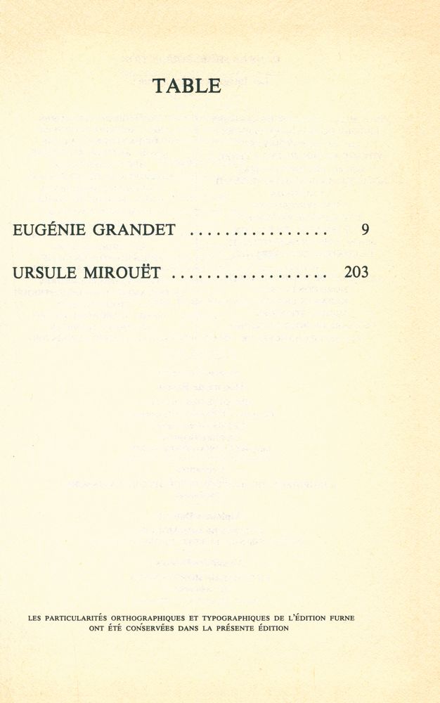 『EUGÉNIE GRANDET · URSULE MIROUËT』 2