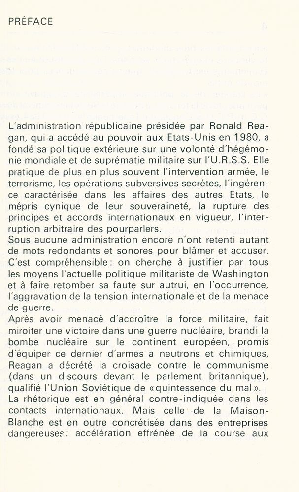 『LE REAGANISME : UN DÉFI MONDIAL, UN DÉFI TOTAL』 2