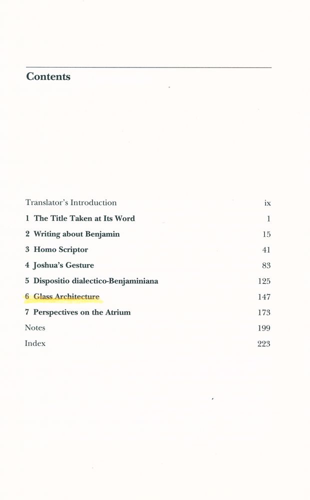 『Walter Benjamin's Passages』 2