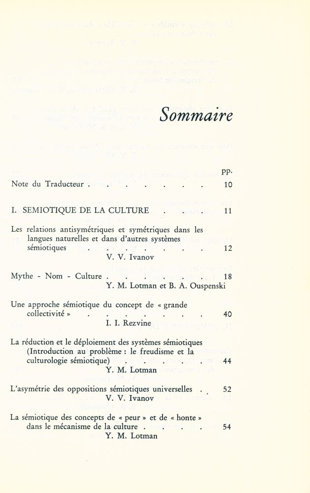 『Travaux sur les systèmes de signes』 2