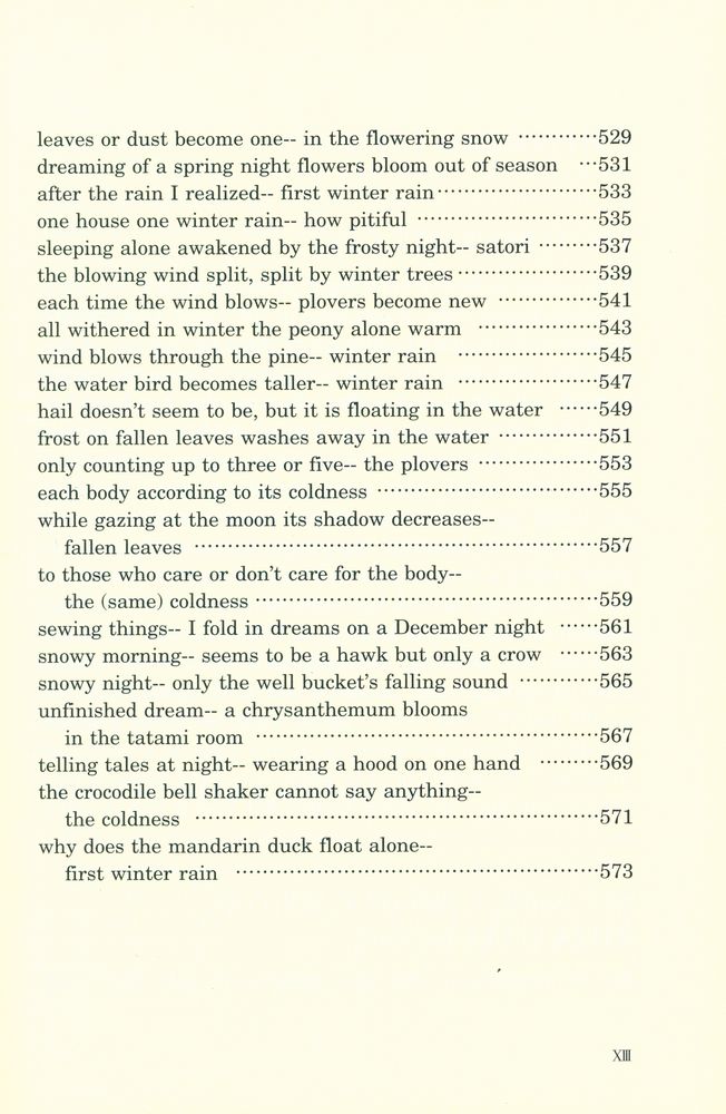 『CHIYO - JO'S HAIKU SEASONS』