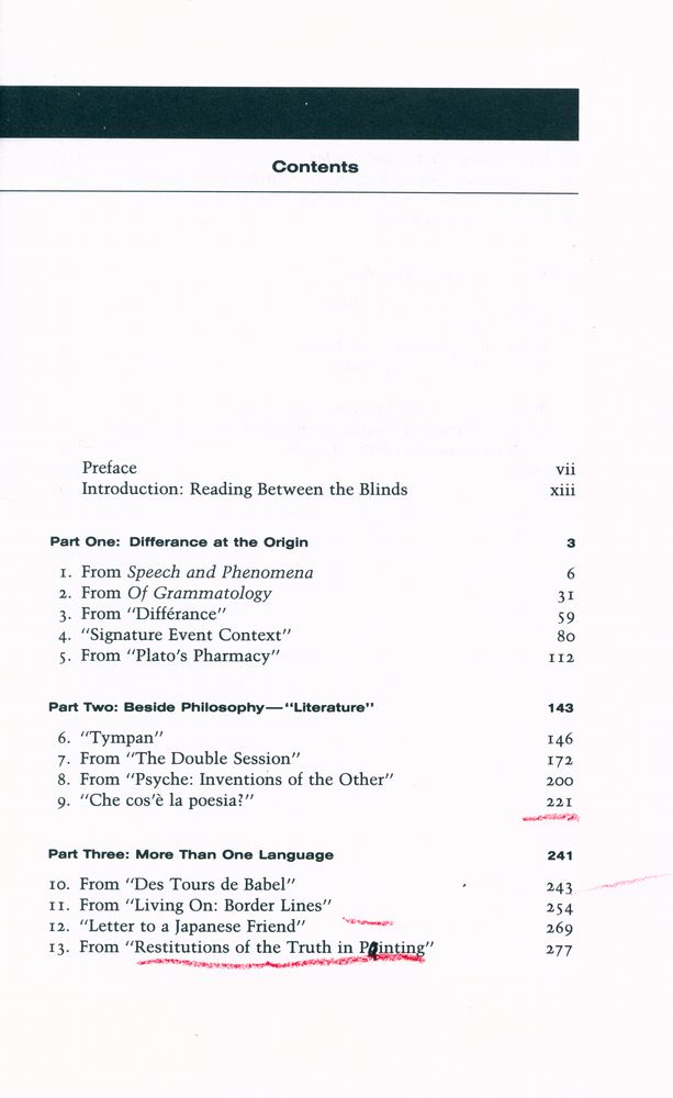 『A Derrida reader : between the blinds』 2