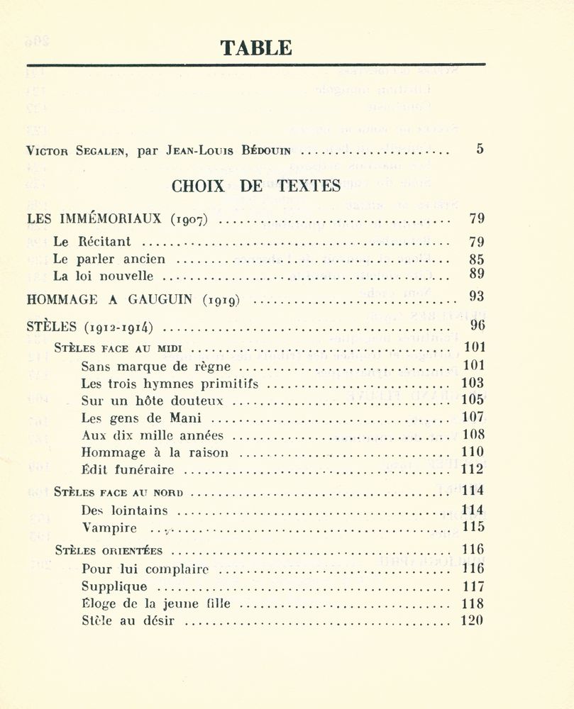 『Victor Segalen : poètes d'aujourd'hui』 2