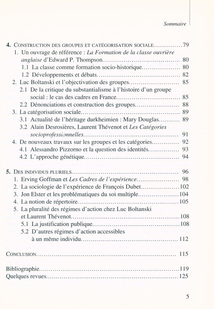 『LES NOUVELLES SOCIOLOGIES : Constructions de la réalité sociale』 4