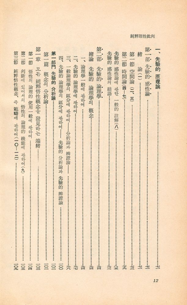 『世界思想教養全集 後期 3 - 純粹理性批判(세계사상교양전집 후기 3 - 순수이성비판)』 4