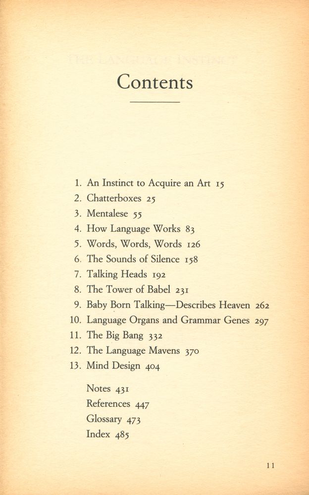 『THE LANGUAGE INSTINCT : The New Science of Language and Mind』 2
