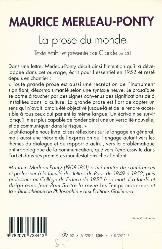 『La prose du monde』 3