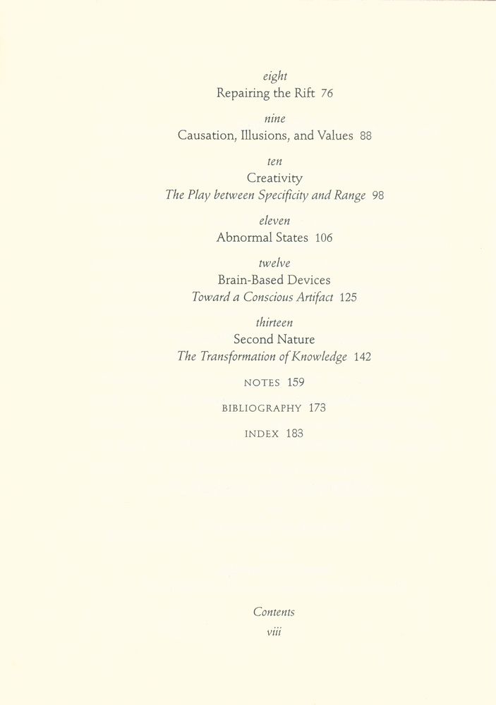 『Second nature : brain science and human knowledge』 3