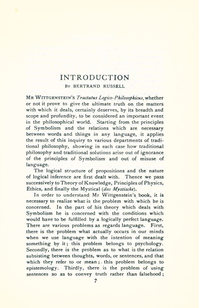 『Tractatus Logico - Philosophicus』 2