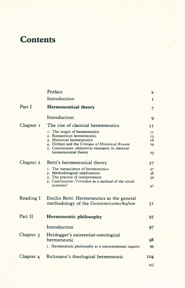 『Contemporary Hermeneutics : Hermeneutics as Method, Philosophy and Critique』 2