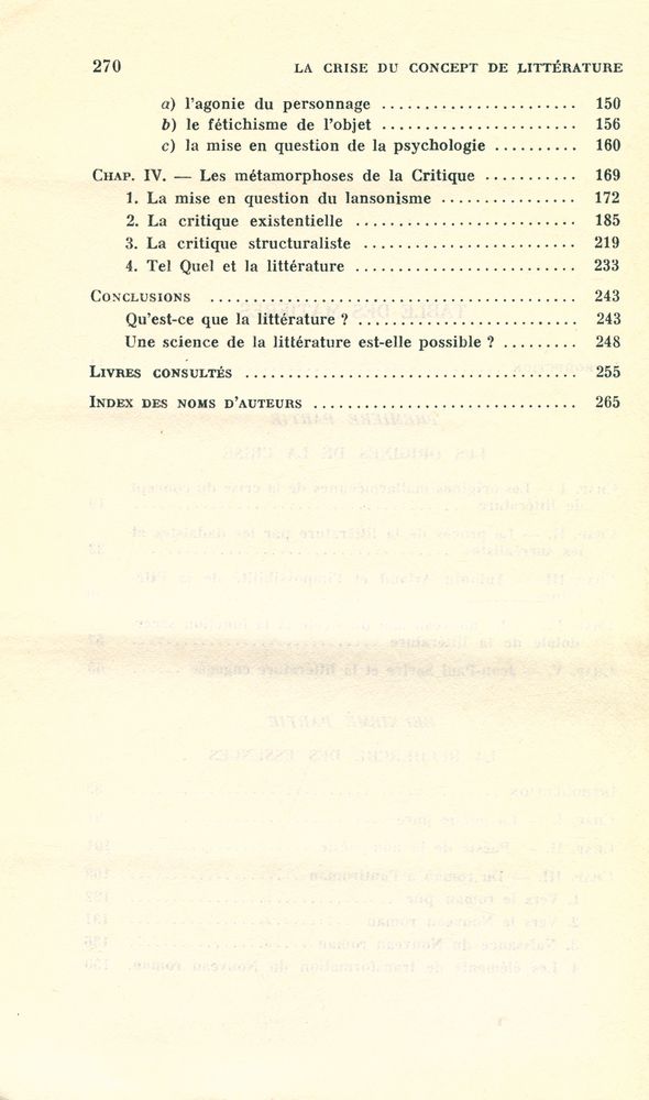 『LA CRISE DU CONCEPT DE LITTÉRATURE EN FRANCE AU XXe SIÈCLE』 2