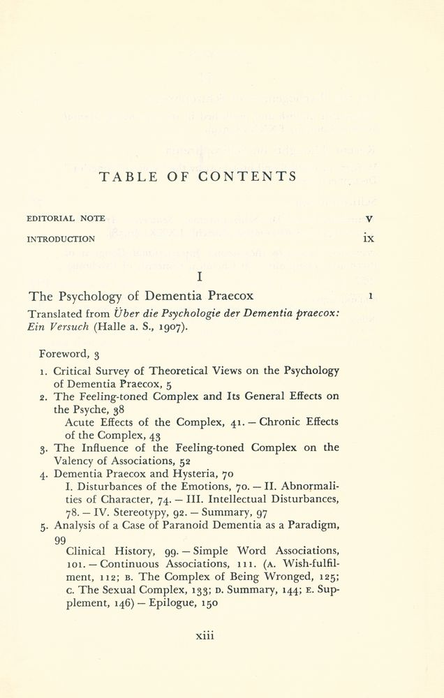 『THE PSYCHOLOGY OF DEMENTIA PRAECOX』 2