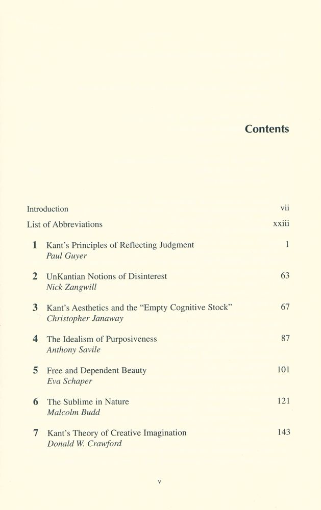 『Kant's CRITIQUE OF THE POWER OF JUDGEMENT : Critical Essays』 2