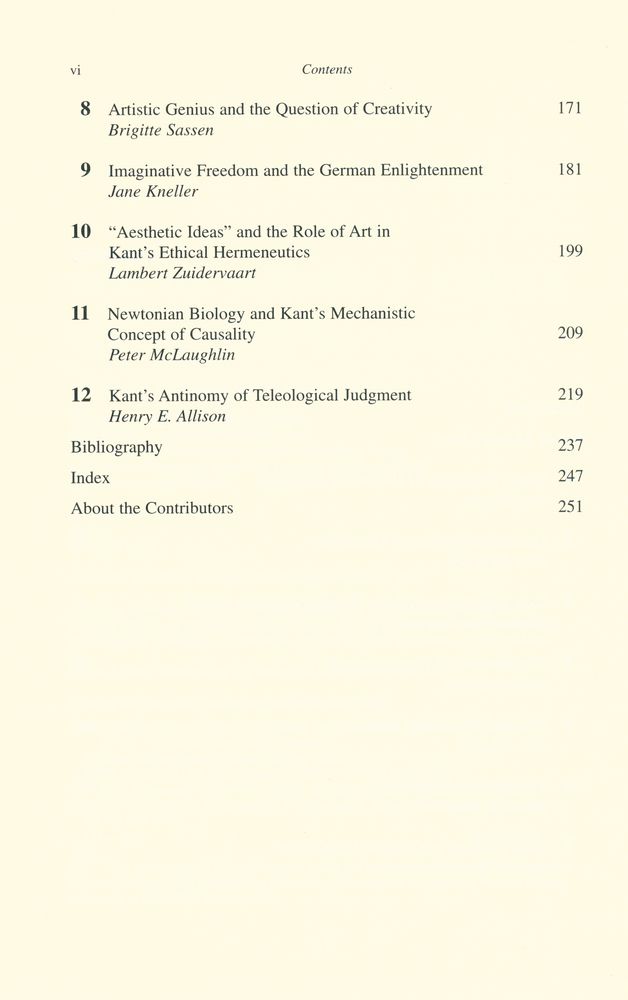 『Kant's CRITIQUE OF THE POWER OF JUDGEMENT : Critical Essays』 3