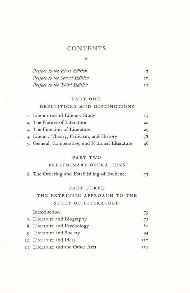 『Theory of Literature』 2