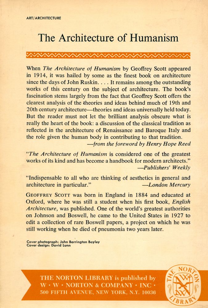 『The architecture of humanism』 3