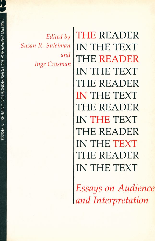 『THE READER IN THE TEXT : Essays on Audience and Interpretation』 1