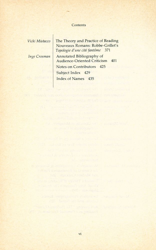 『THE READER IN THE TEXT : Essays on Audience and Interpretation』 3