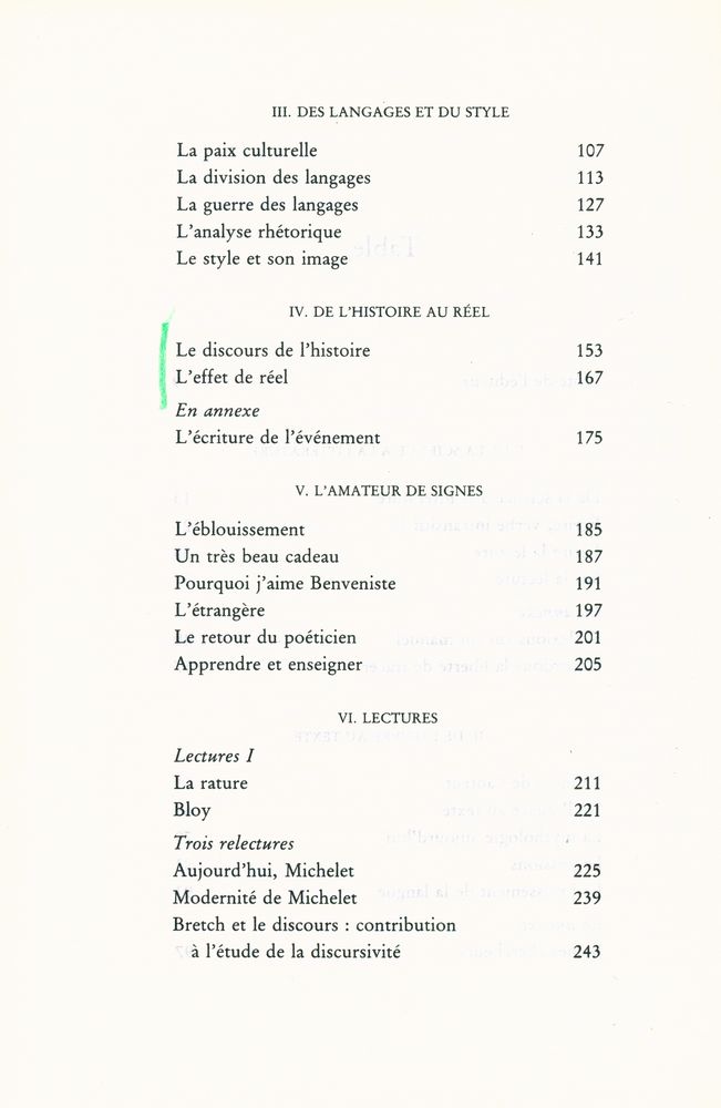 『Essais critiques IV : Le bruissement de la langue』 3