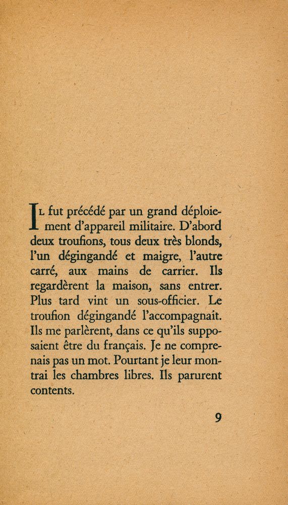 『LE SILENCE DE LA MER』 2