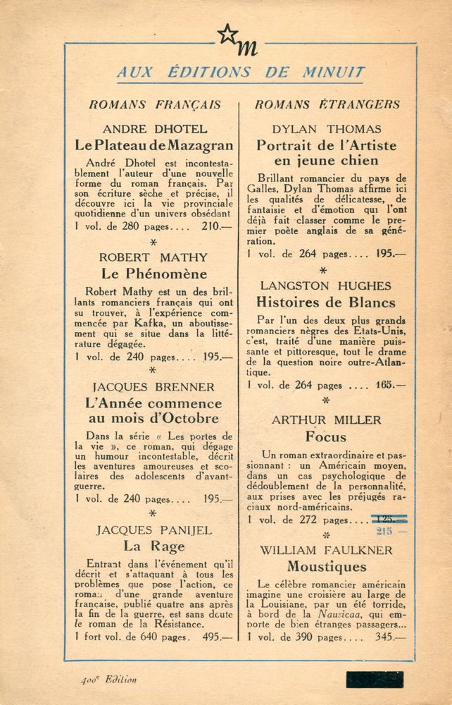 『LE SILENCE DE LA MER』 3