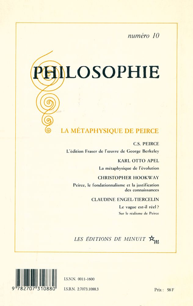 『CRITIQUE』 JUIN JUILLET 1986 3
