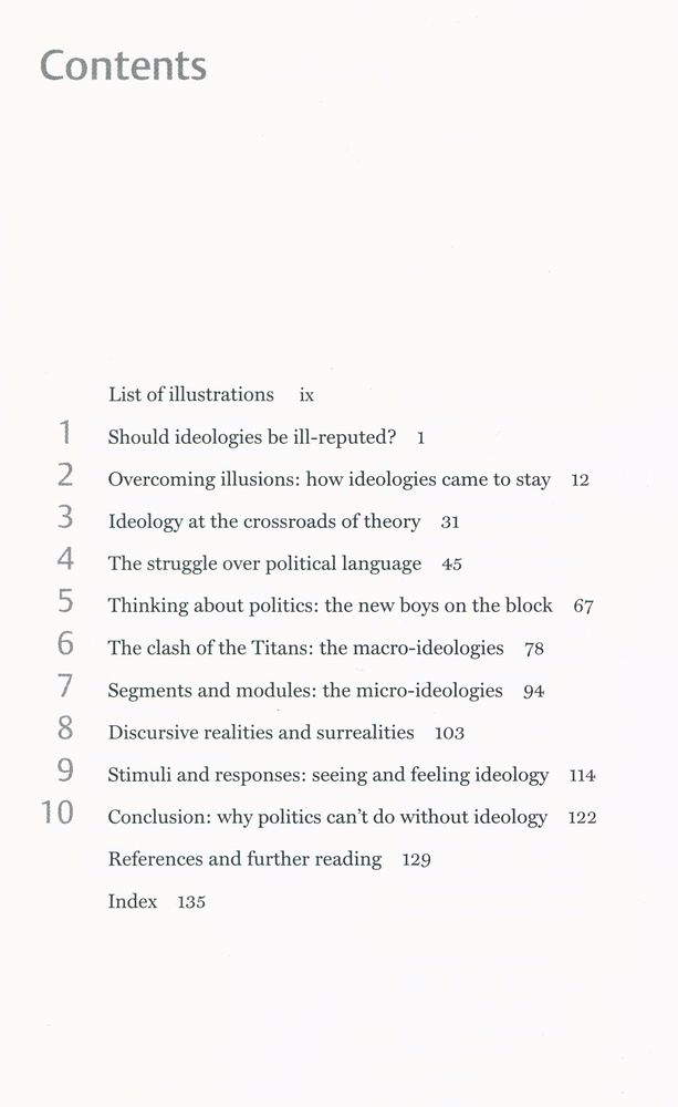 『IDEOLOGY : A Very Short Introduction』 2