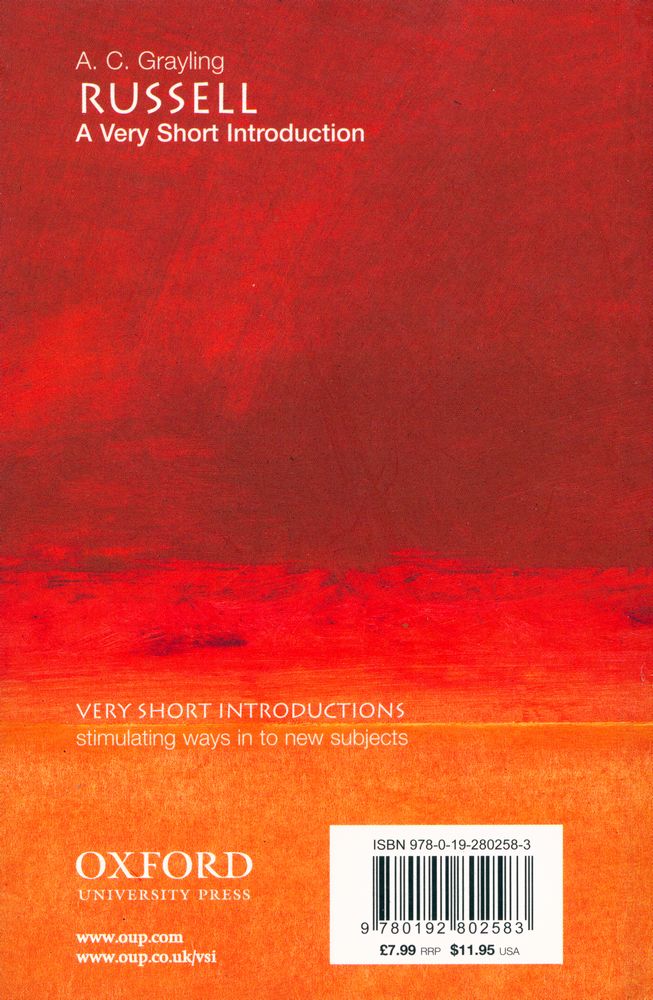 『RUSSELL : A Very Short Introduction』 3