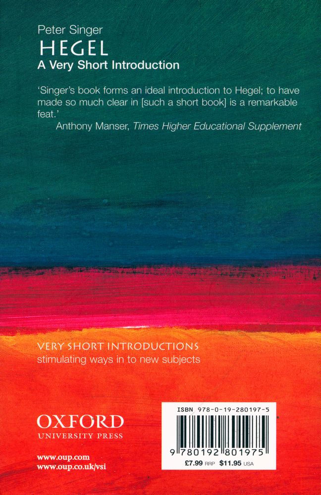 『Hegel : a very short introduction』 3