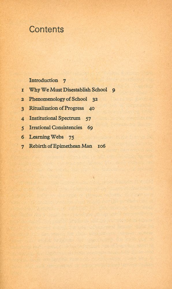 『DESCHOOLING SOCIETY』 2