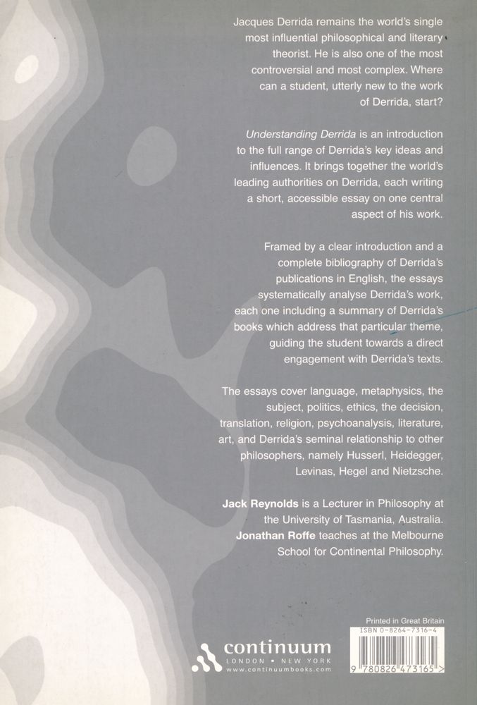 『Understanding Derrida』 6