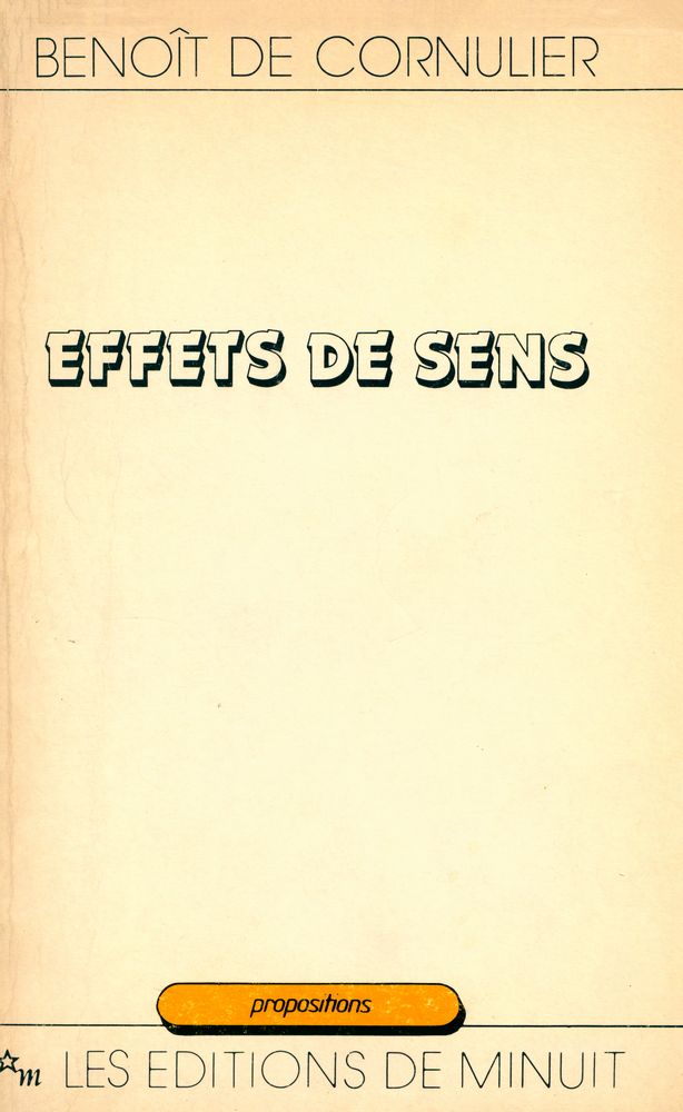 『EFFETS DE SENS』 1