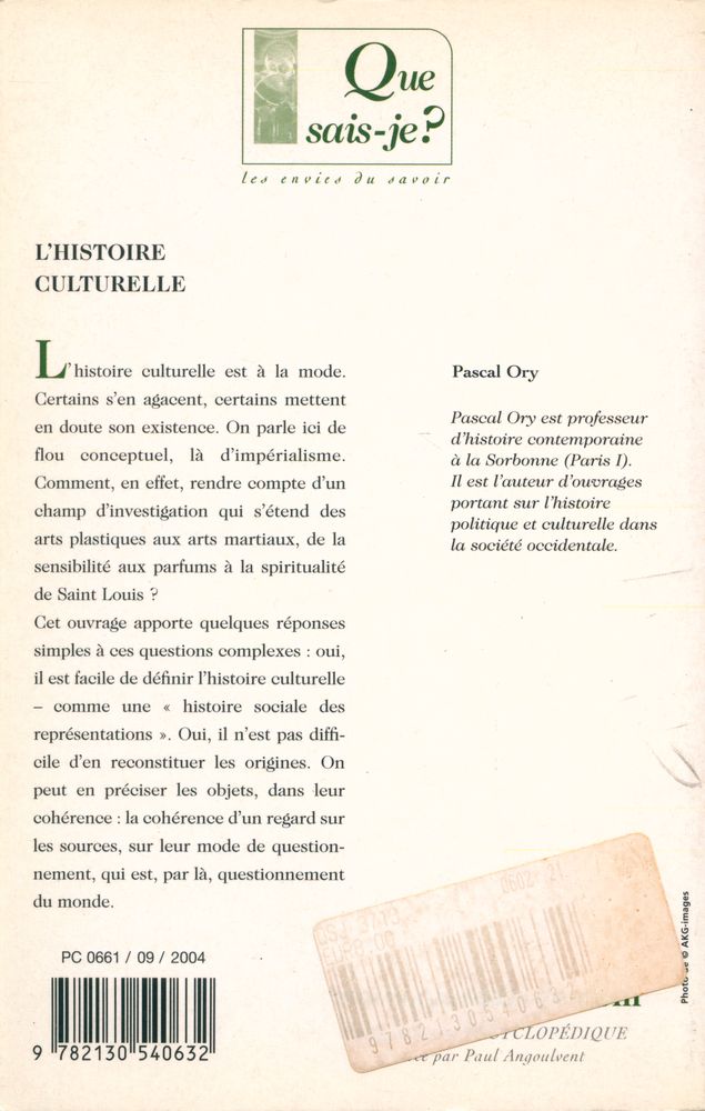 『L'histoire culturelle』 4