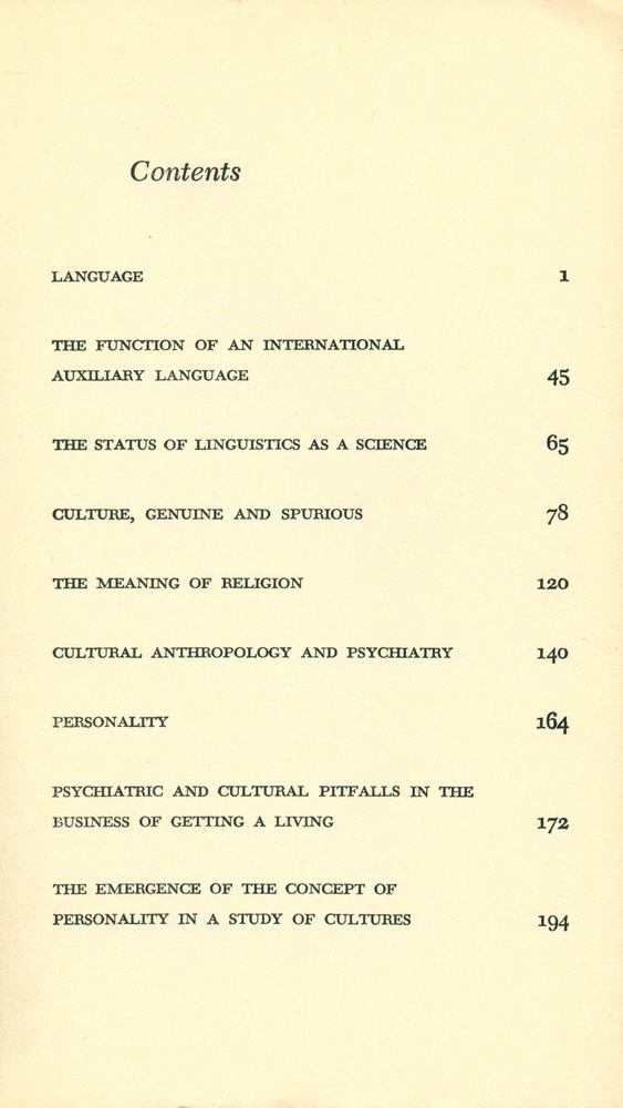 『CULTURE, LANGUAGE, AND PERSONALITY』 2