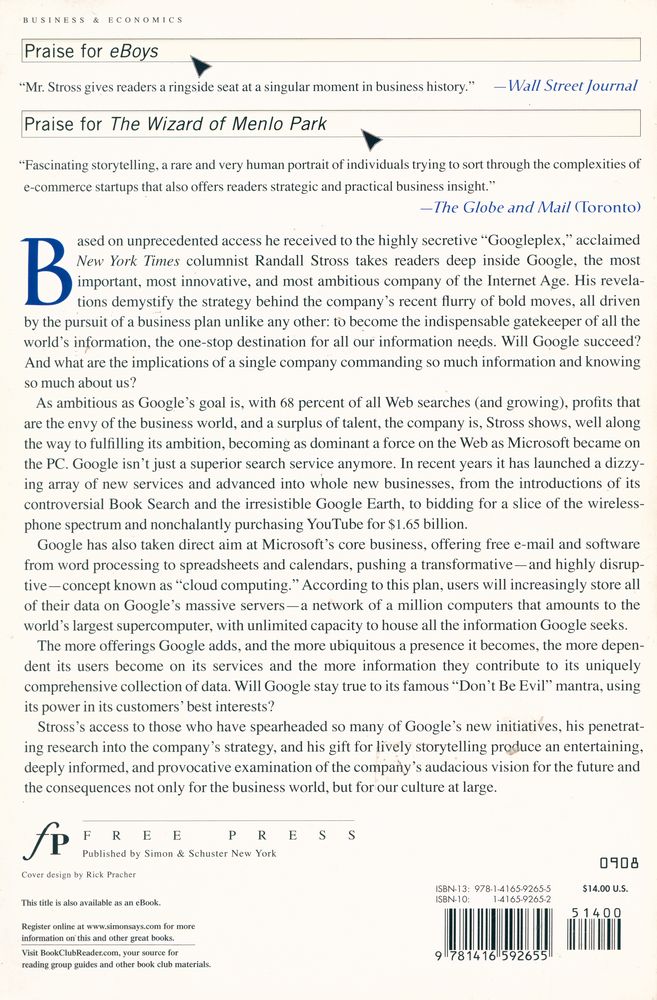 『Planet Google : One Company's Audacious Plan to Organize Everything We Know』 3